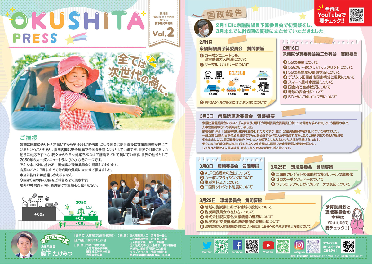 OKUSHITA PRESS Vol.2発行のお知らせ
